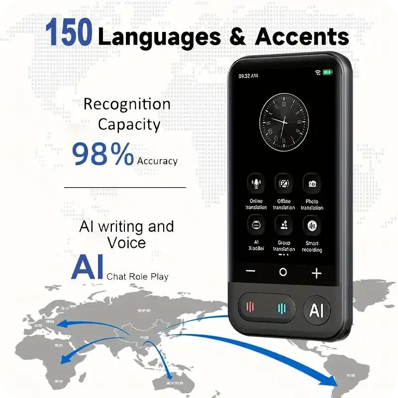 دستگاه مترجم هوش مصنوعی 150 زبان مدل AI Translator Z16